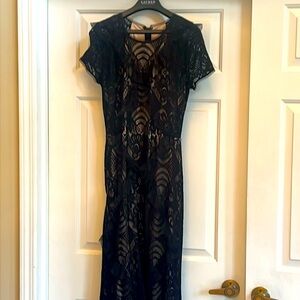 Black ruffle gorgeous dress size medium